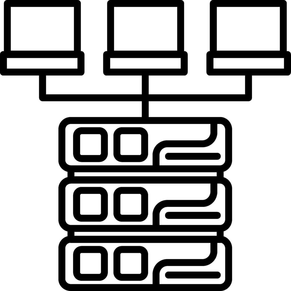Data Model Structured UX Symbol Layout vector