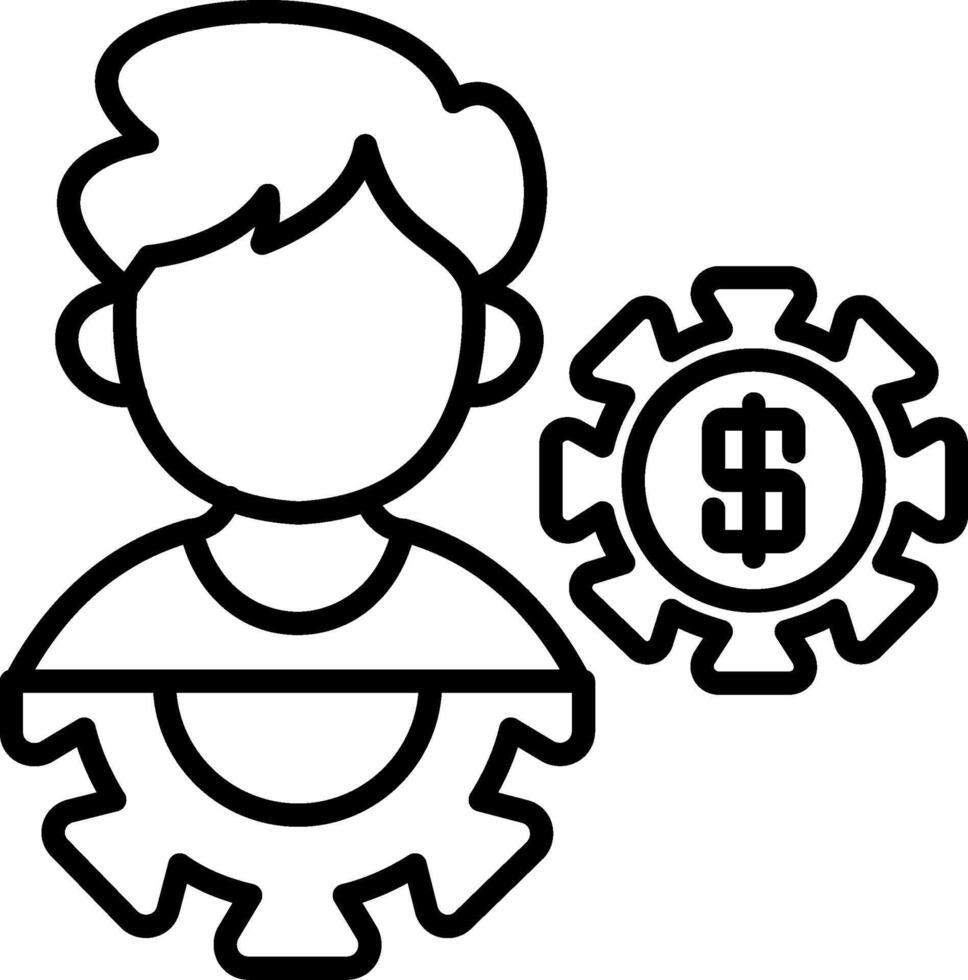 Management Minimal Visual Object Form vector