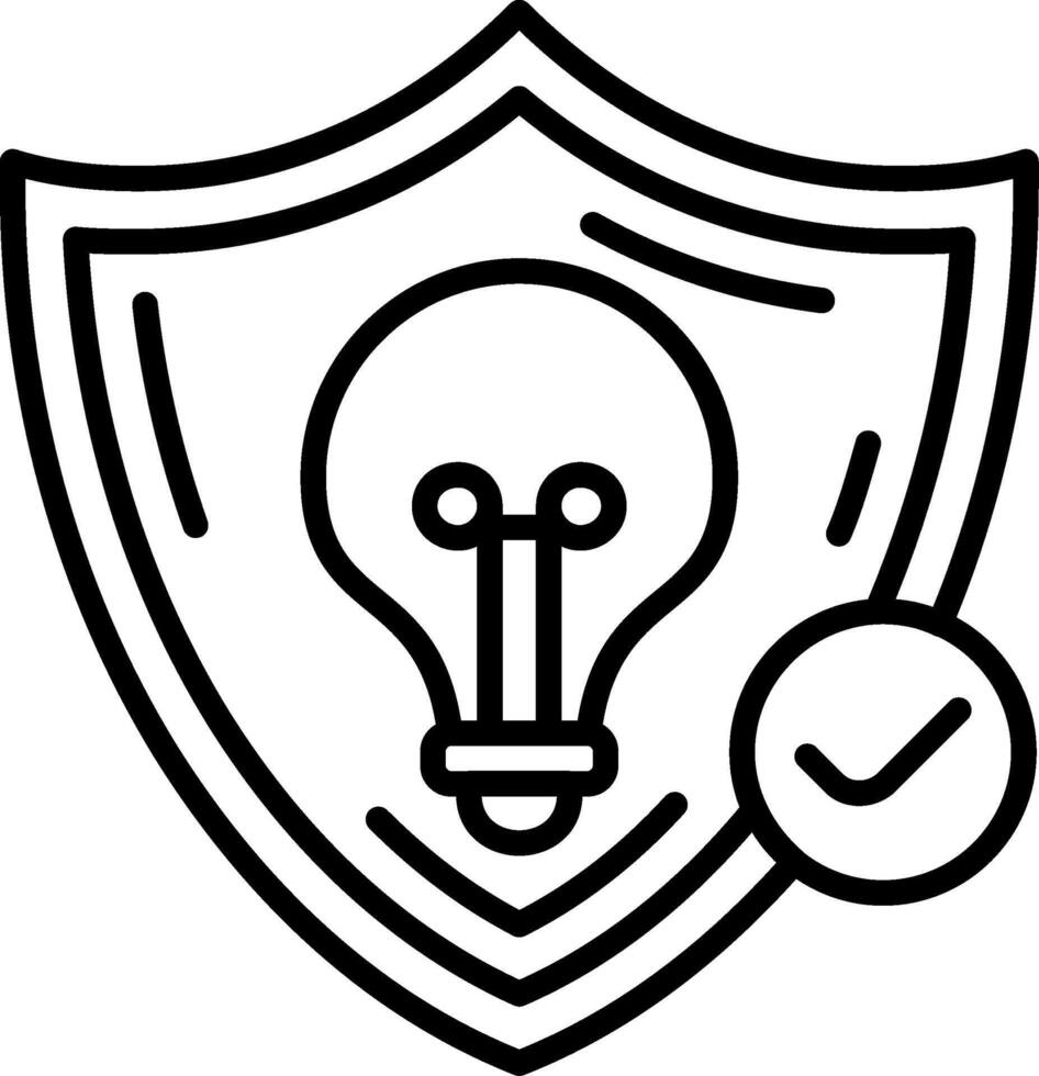 Idea Protect Mobile UI Mark Design vector