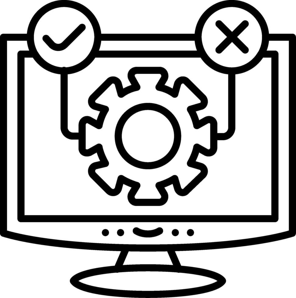 Software Testing Balanced Visual Element Layout vector