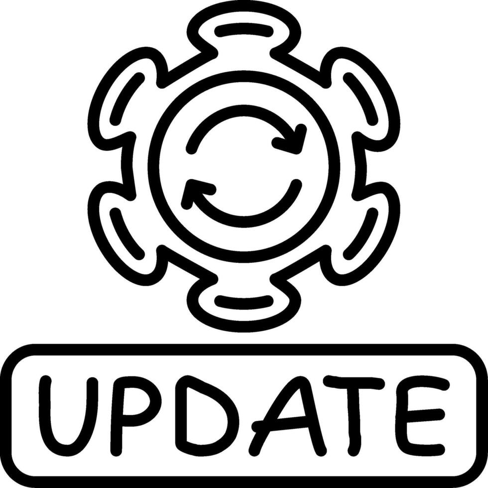 Update Visual Branding Symbol Asset vector