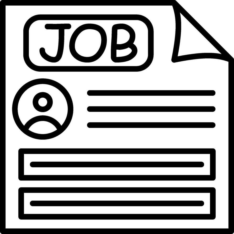 Job Document User Interface Graphic Asset vector