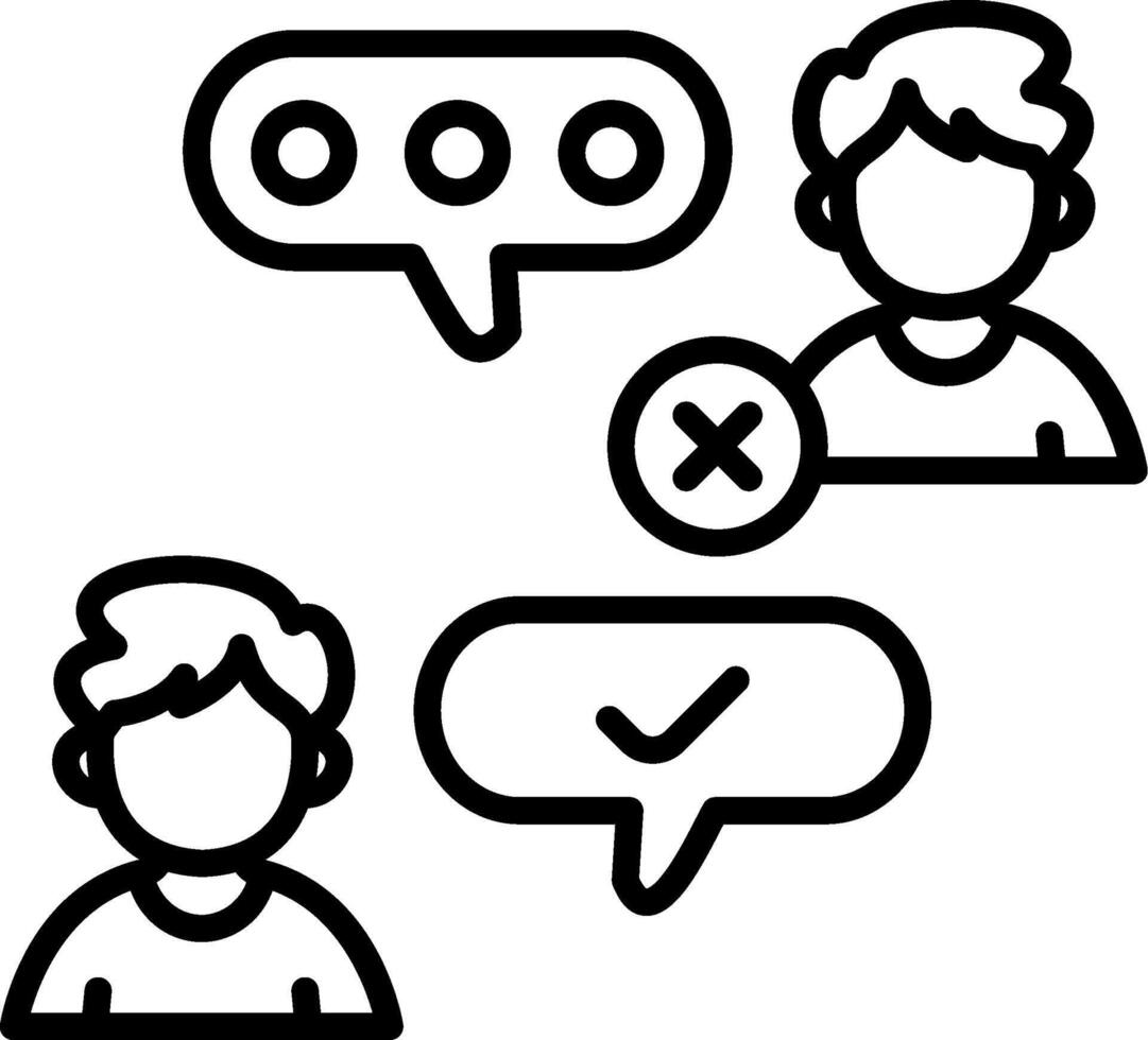 Candidates Tick Chat Dynamic Design Feature Layout vector