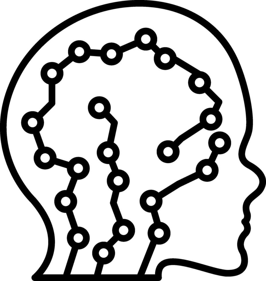 Neural Network Digital Sketch Form Graphic vector