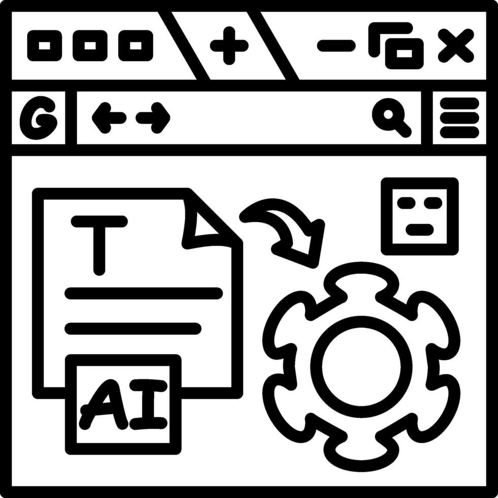 Website Text Generator Stylish Layout Asset vector