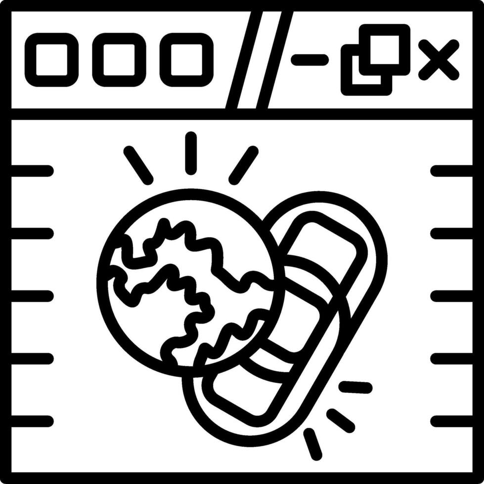 Laptop Cache Minimal Visual Object Form vector