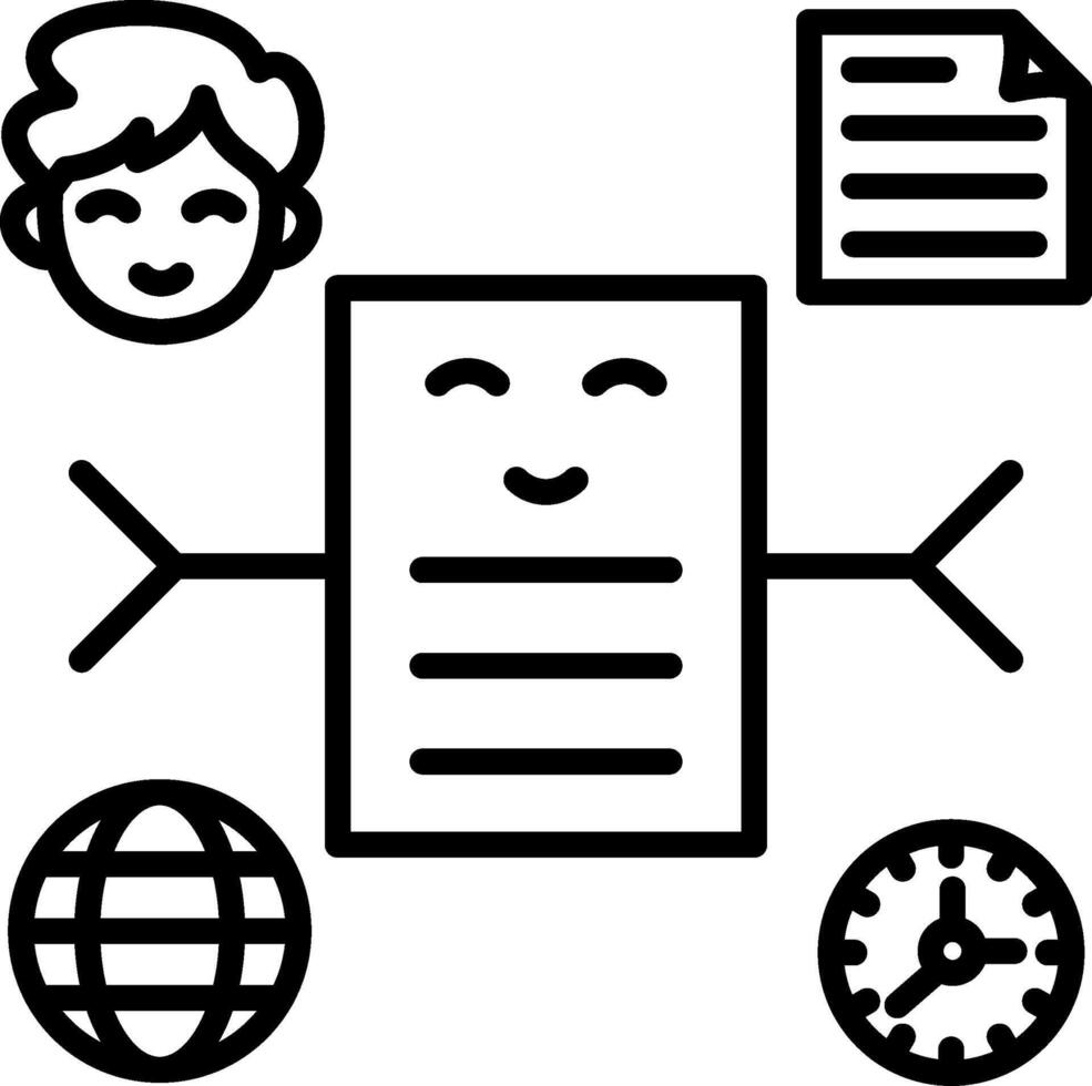 Extra curricular actividad mínimo visual objeto formar vector