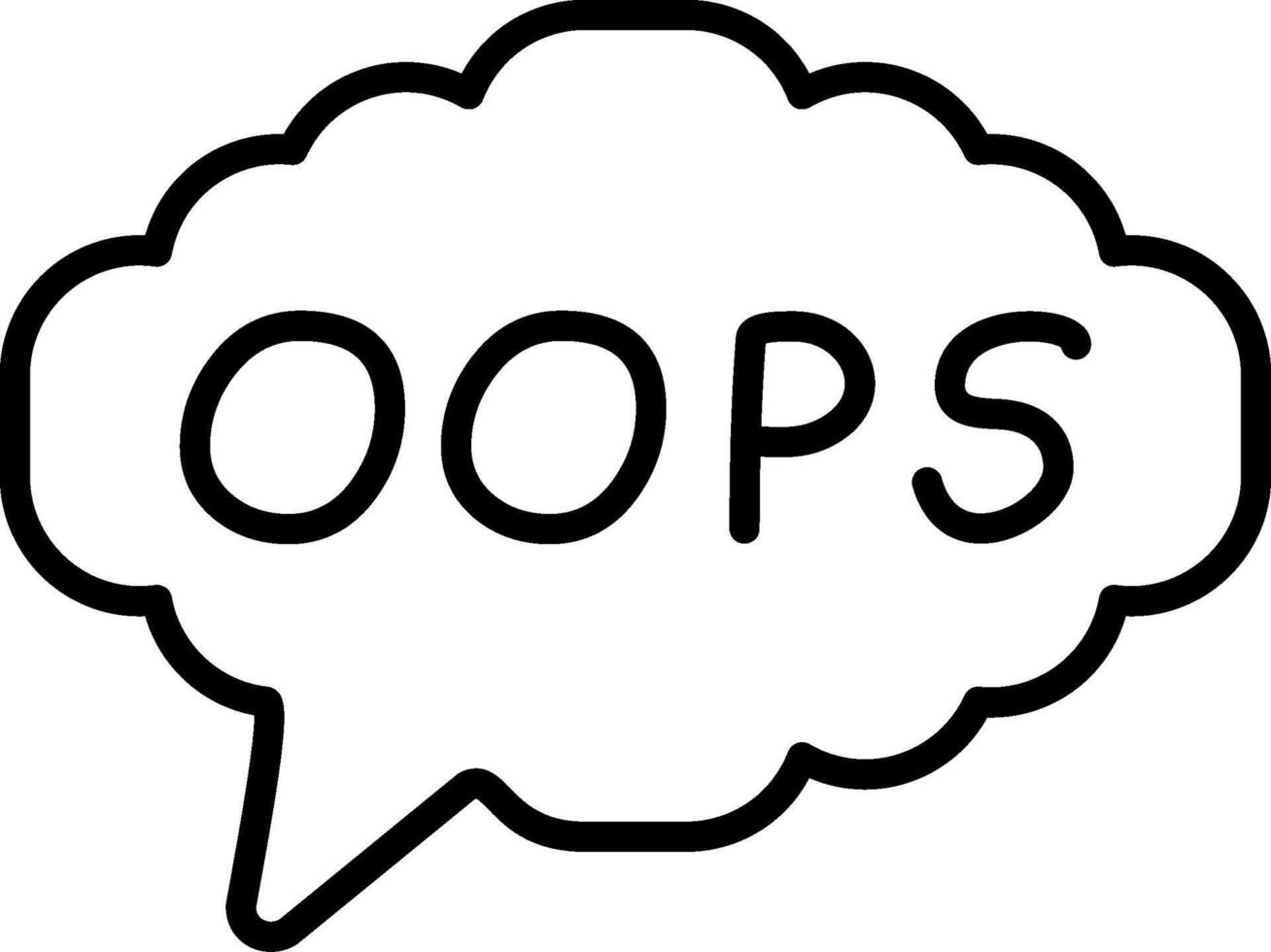 Oops Product Interface Visual Element vector