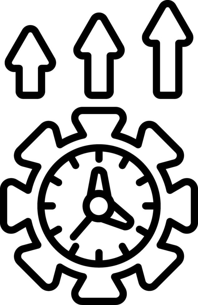 Efficiency Mobile App Symbol Layout vector