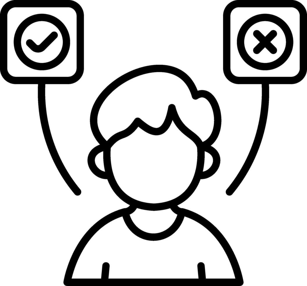 Decision Making Professional UI Graphic Design vector