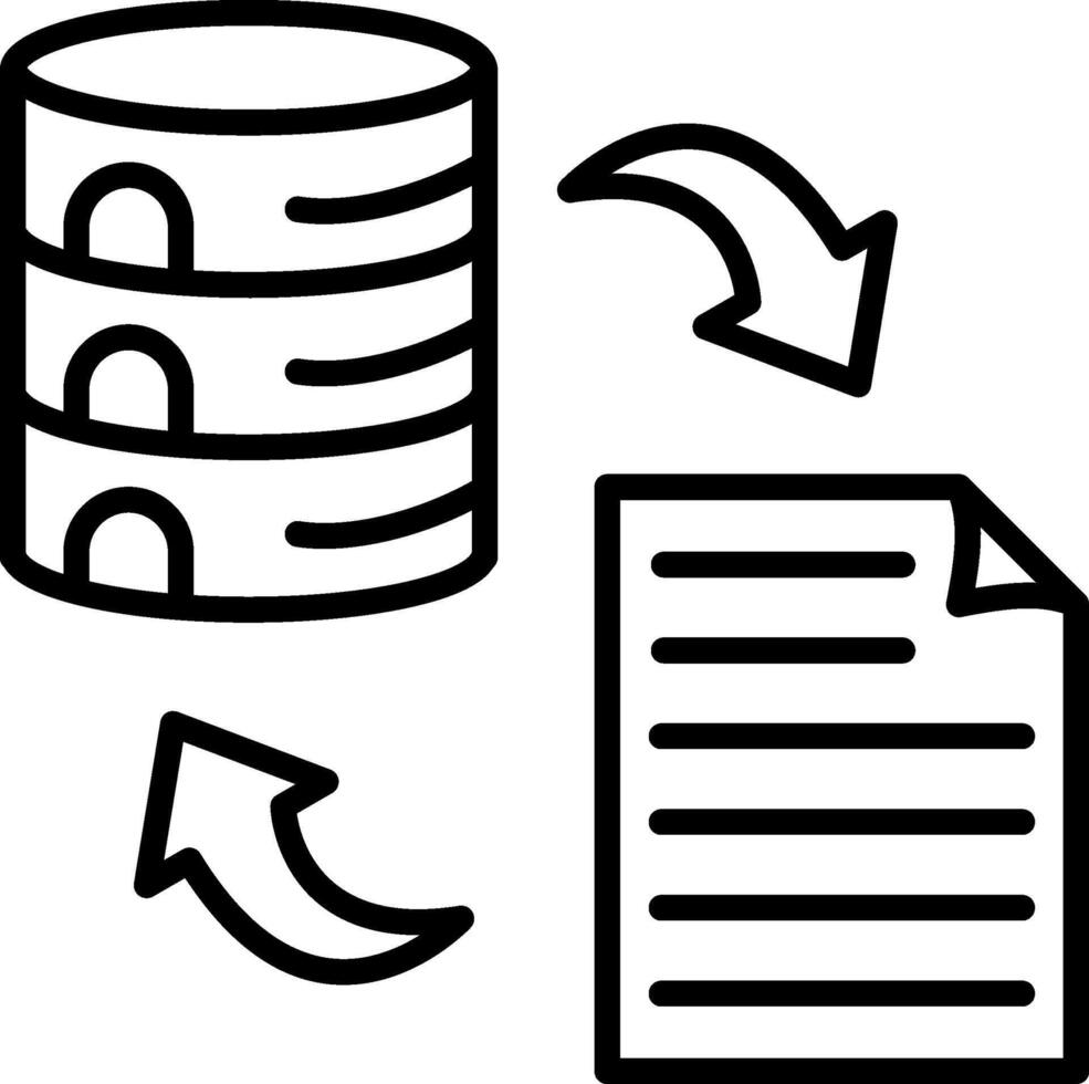 Data Transformation High Resolution Sketch Graphic vector
