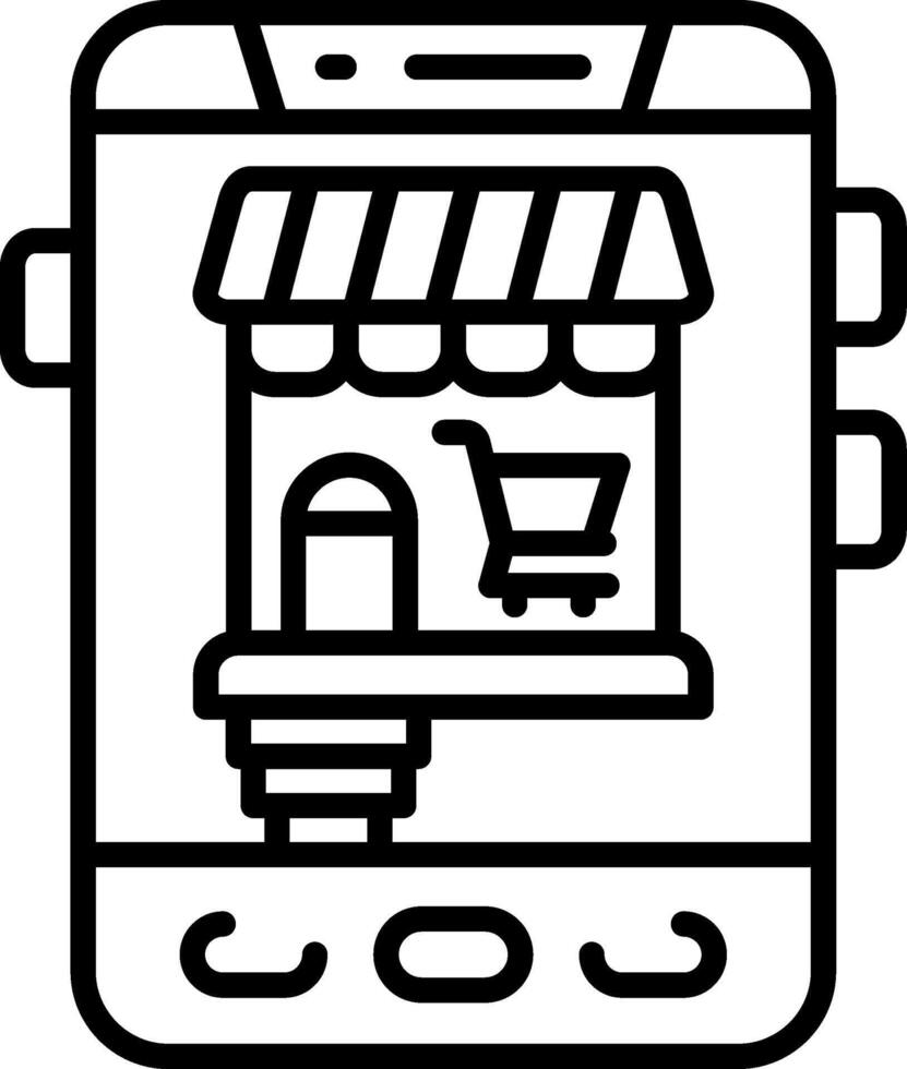 Online Shopping Scalable UI Form Graphic vector