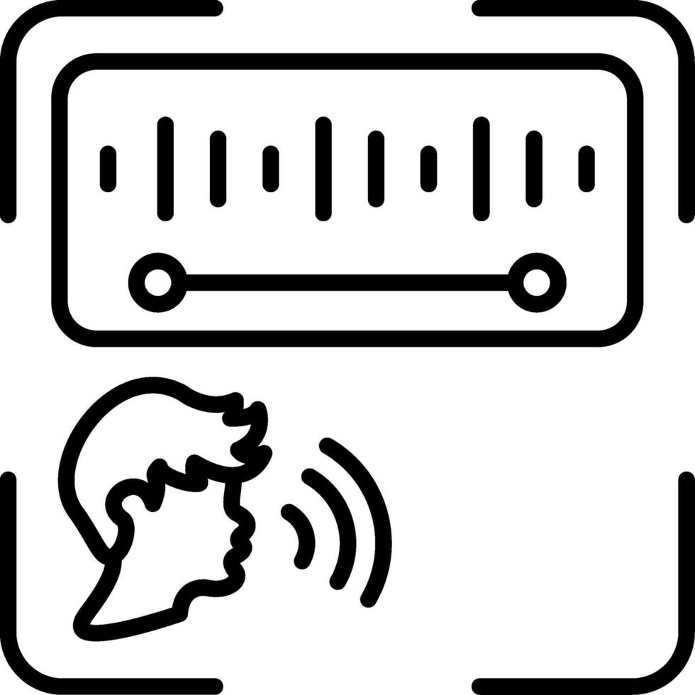 Voice Recognition Application Graphic Design Asset vector