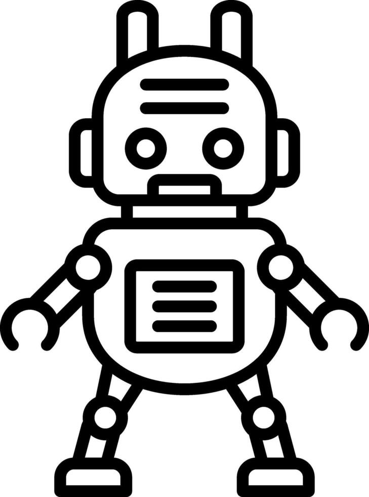 robot funcional ux gráfico diseño vector