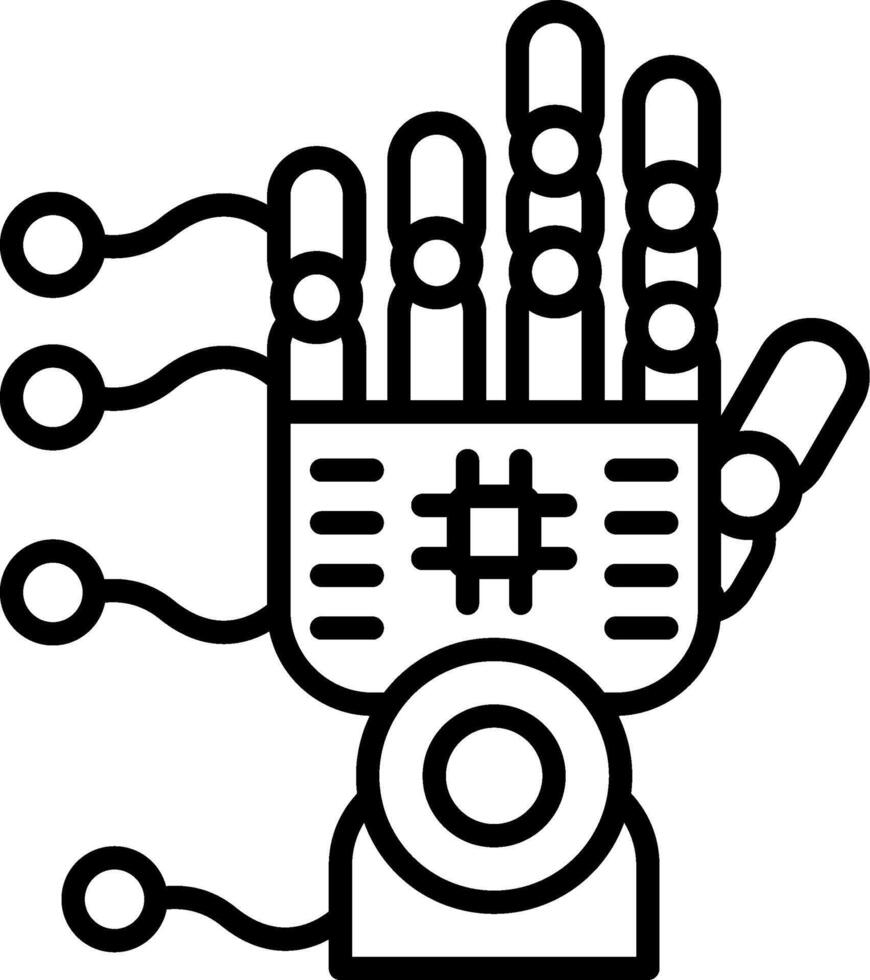 Robotic Hand Dynamic Shape Asset vector