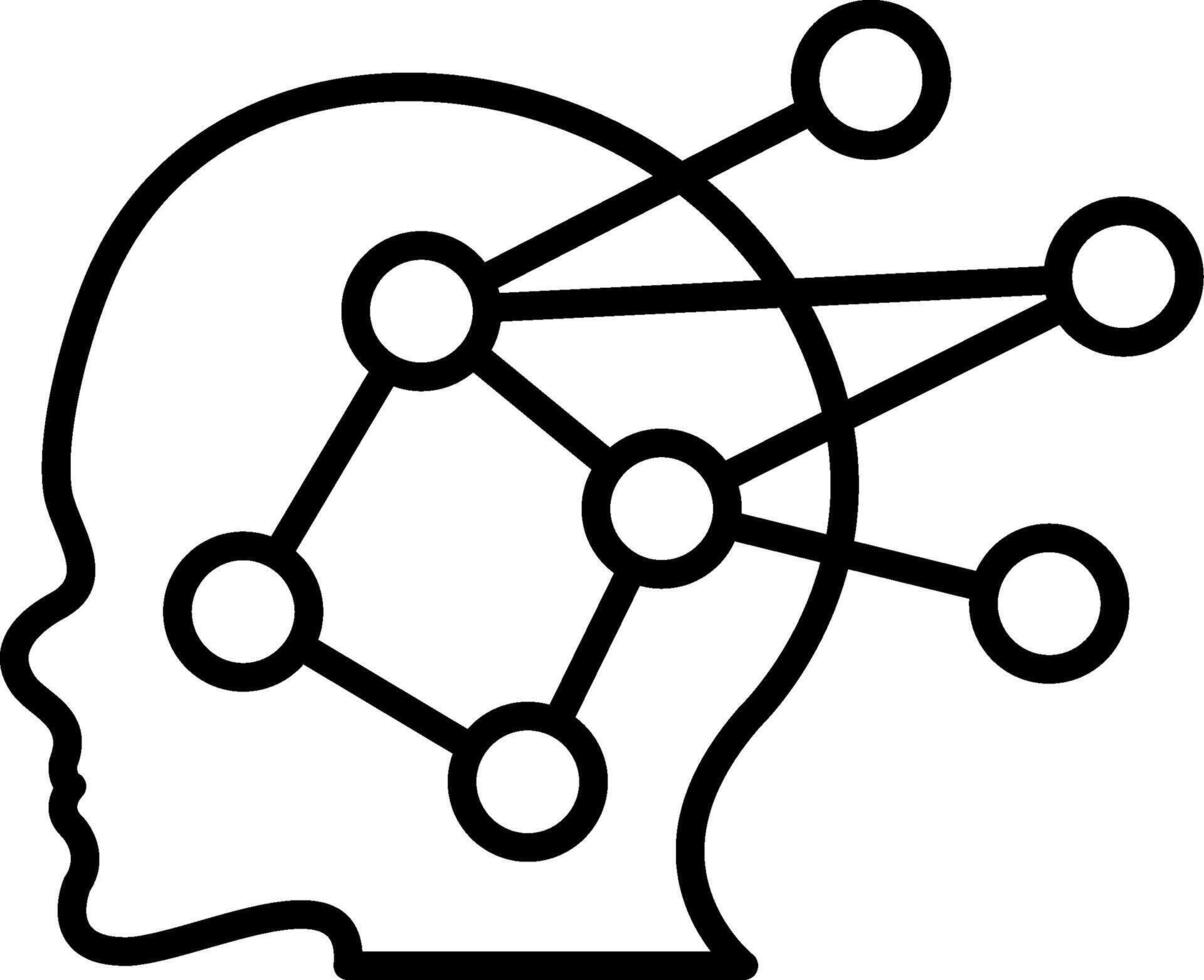 Neural Network UX Friendly Element Layout vector