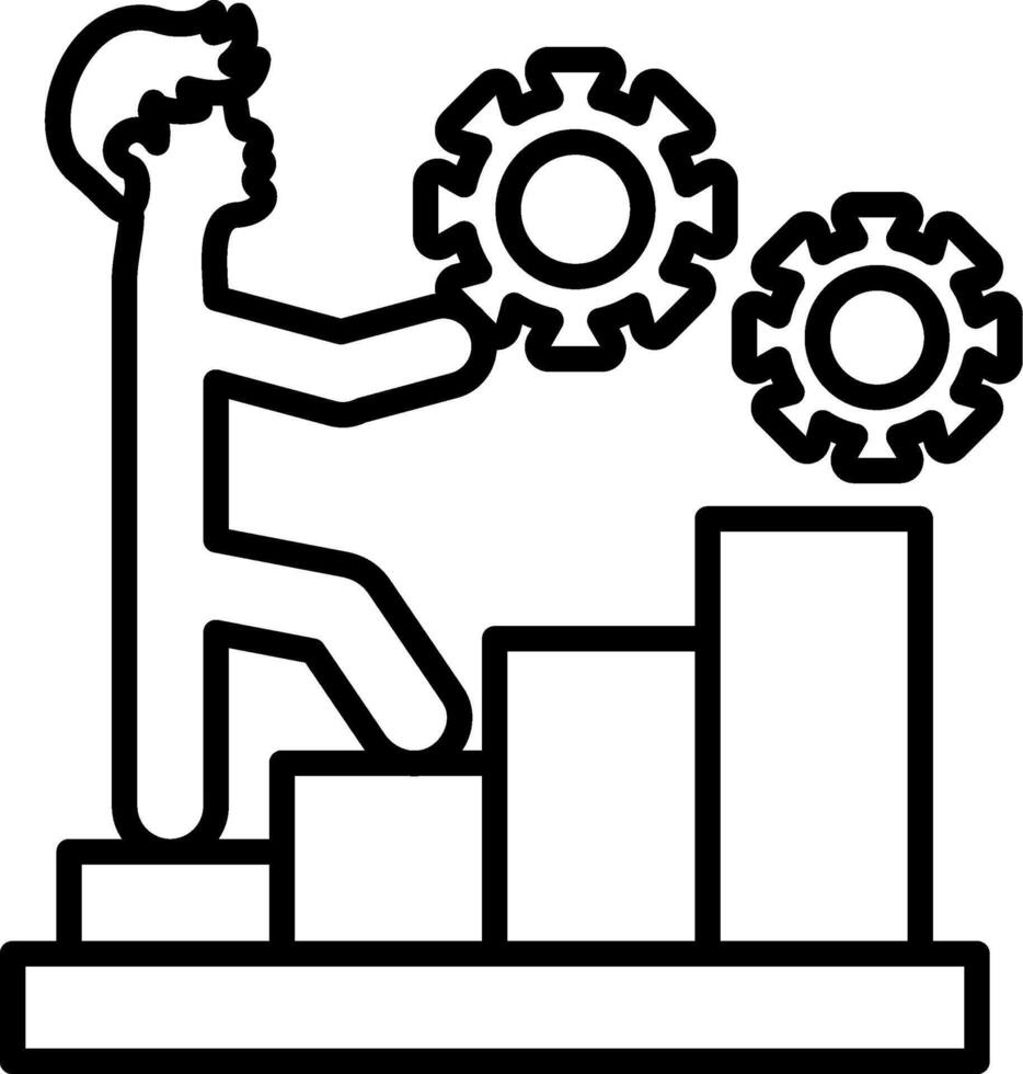 trabajando tablero ui elemento gráfico vector