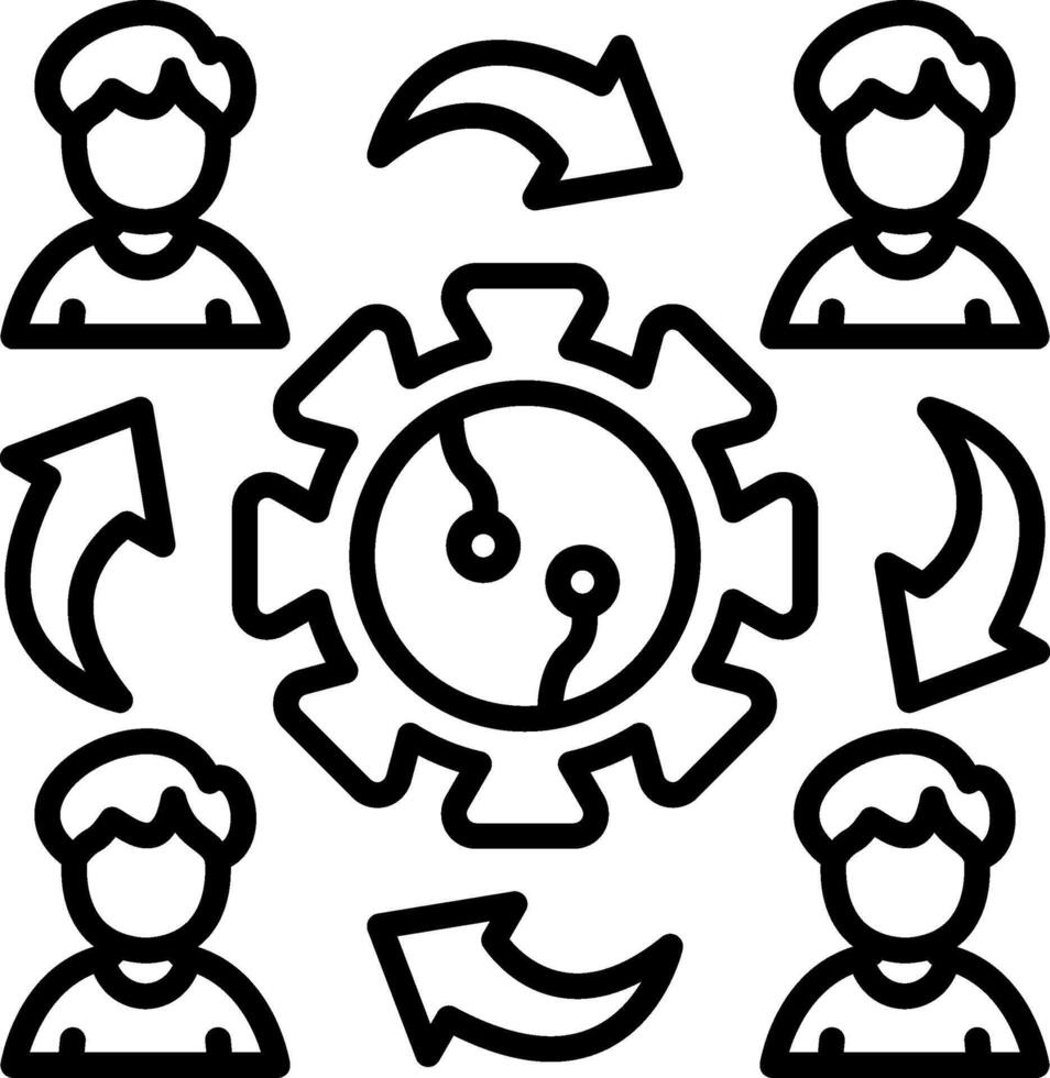 Employee Elegant UI Object Graphic vector