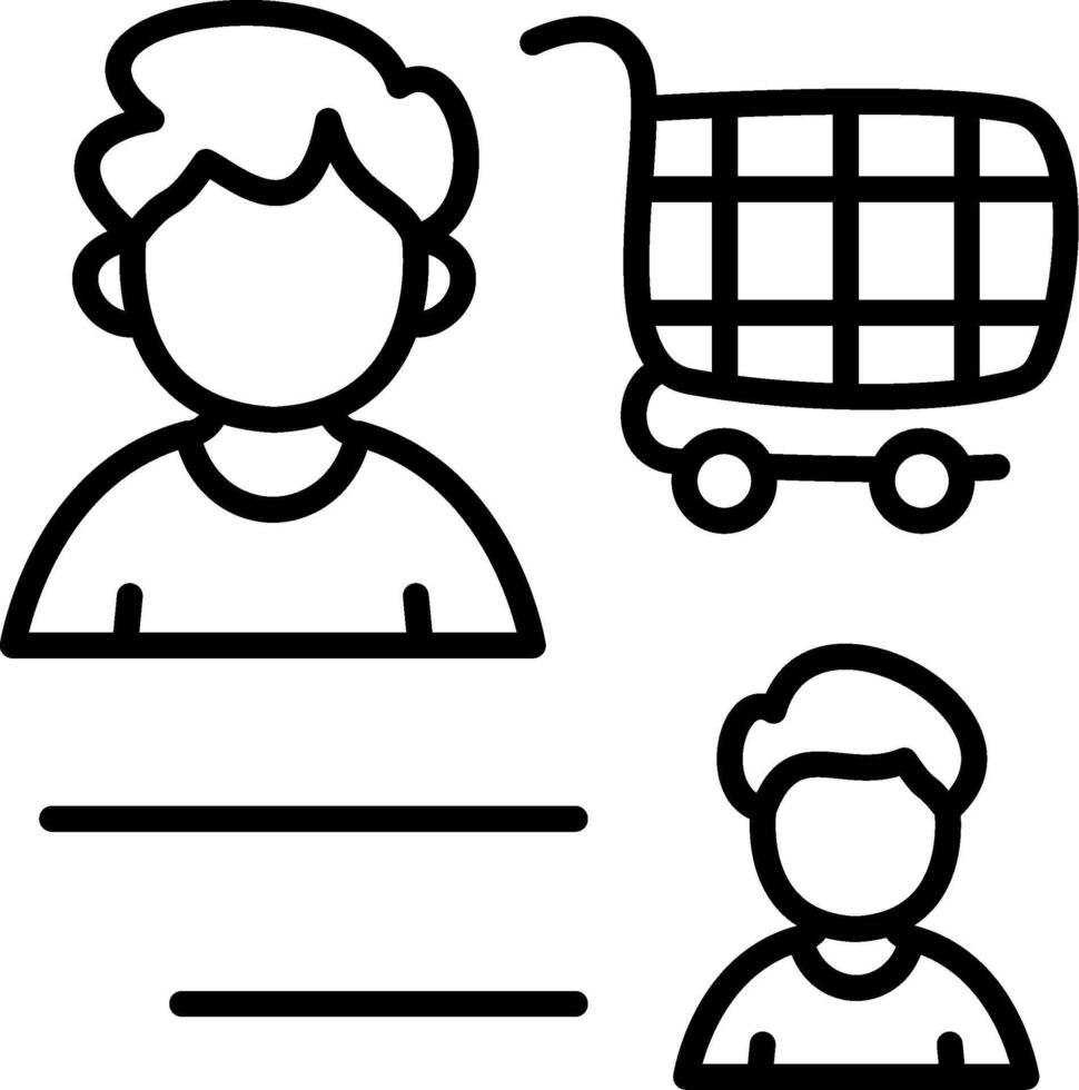 Consumer Behaviour Clean Design Mark Element vector