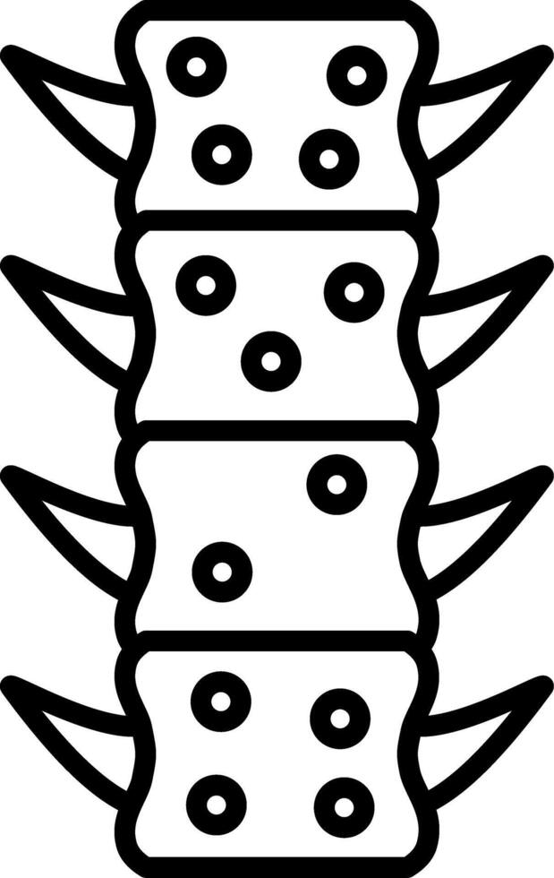 Lumbar Spine Abstract UI Element Design vector