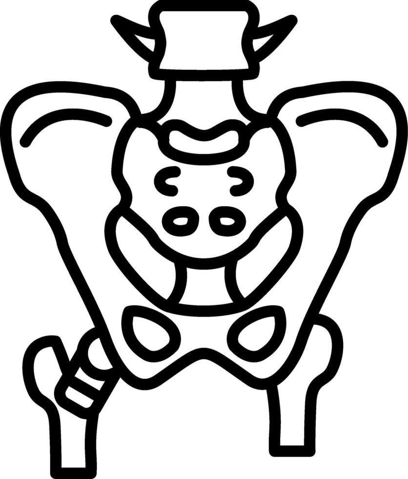 Hip Replacement UX Friendly Element Layout vector