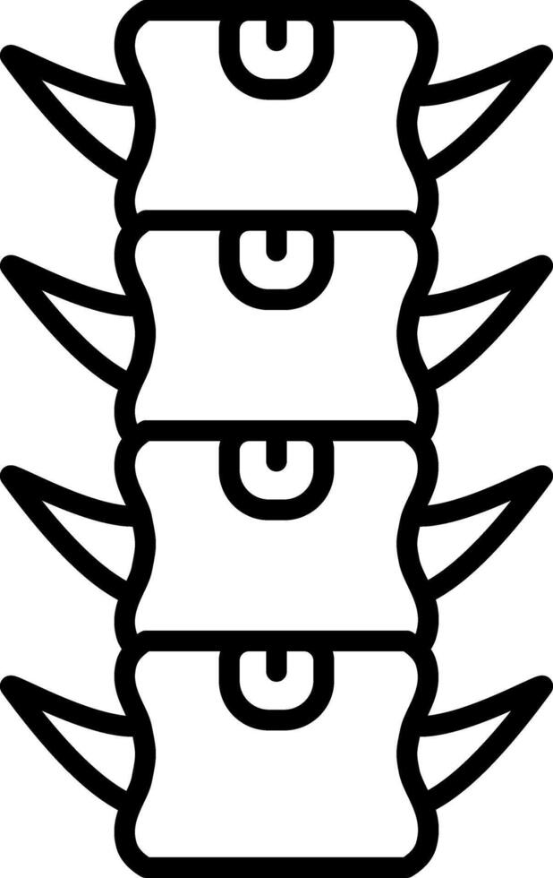 Spinal Fusion Structured UX Symbol Layout vector