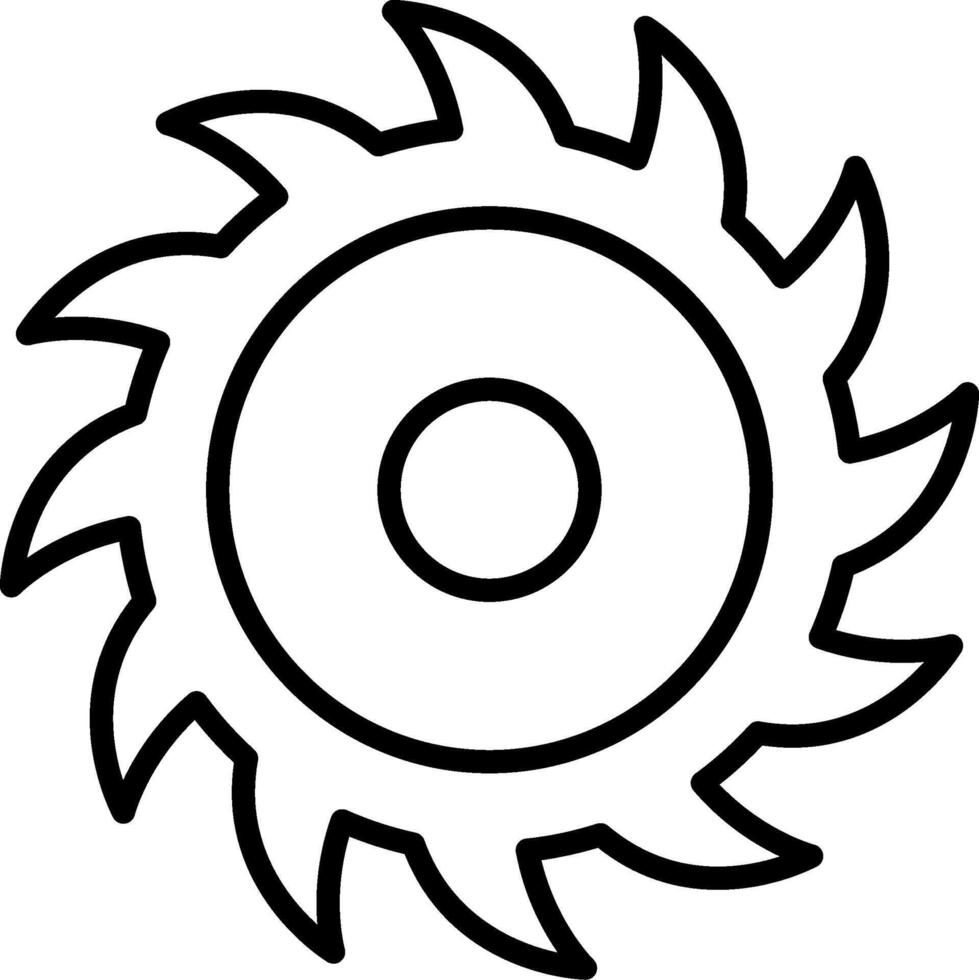 Circular Saw Wireframe Graphic Object Layout vector