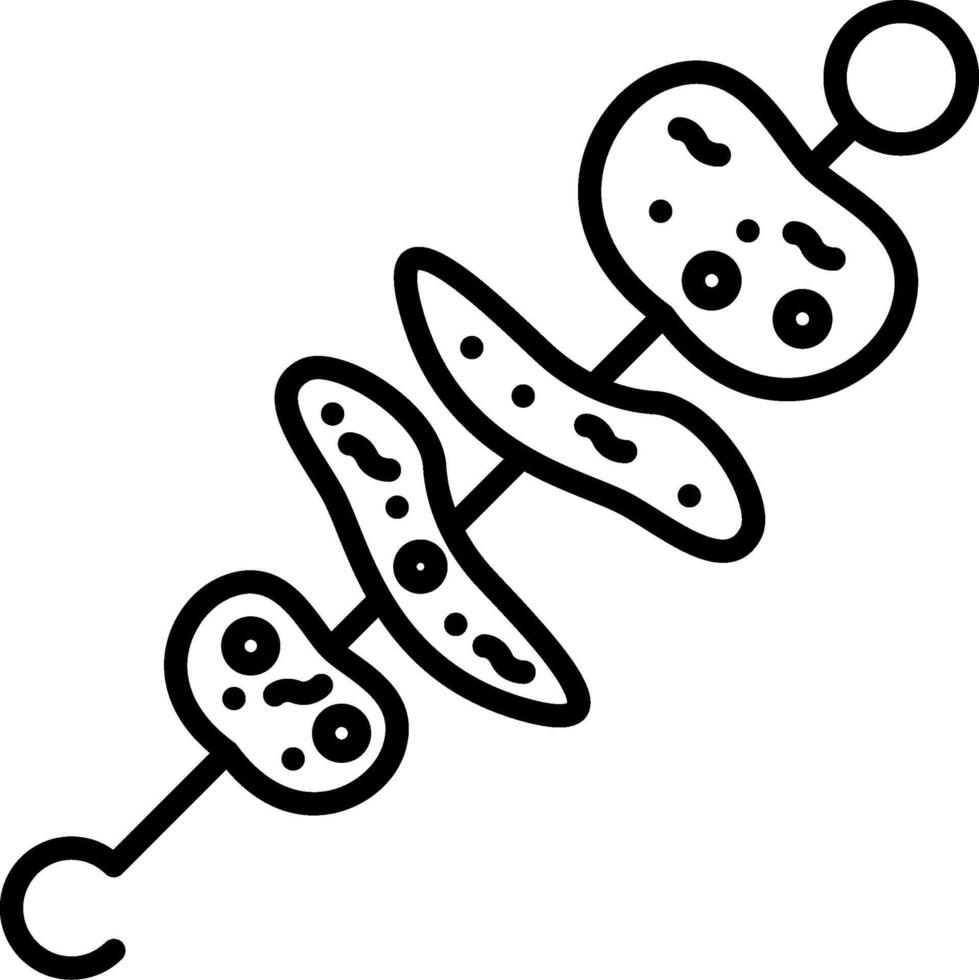 Skewers Interactive Mark Design Graphic vector