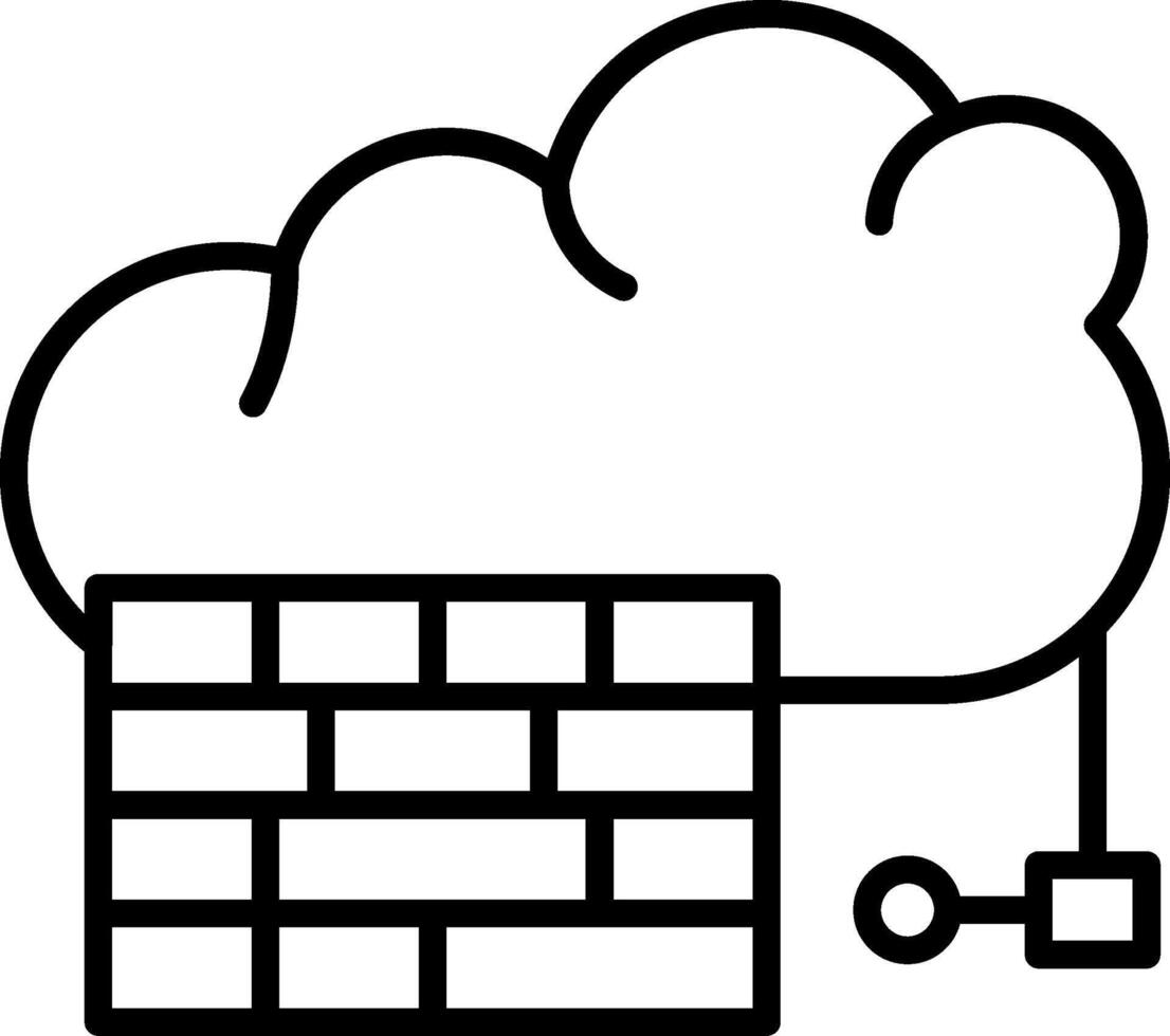 Cloud Firewall Intuitive UI Feature Layout vector