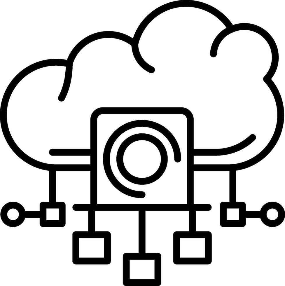 Cloud Computing Resources Aesthetic Design Shape Concept vector