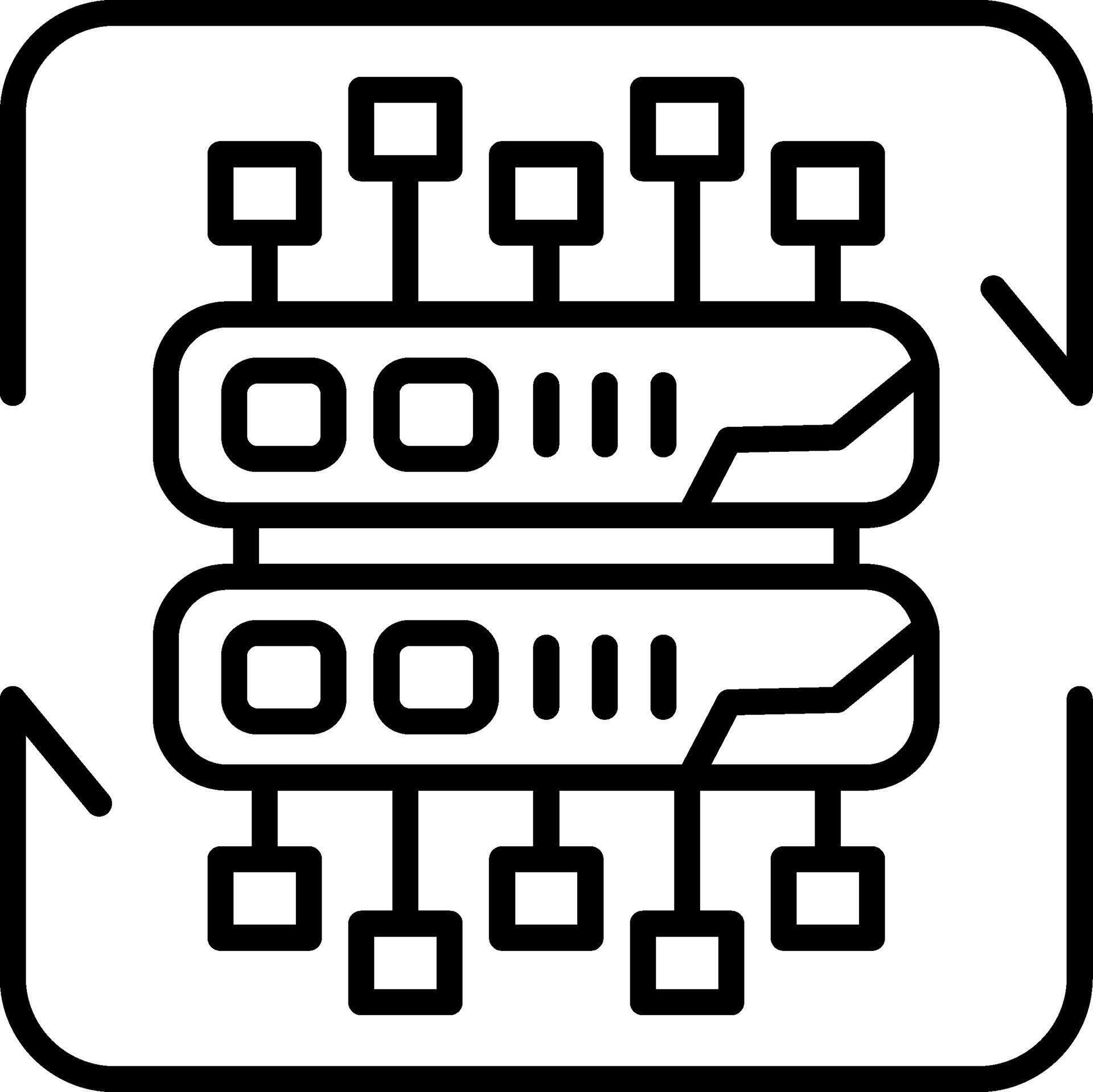 Data Processing Balanced Visual Element Layout 71553436 Vector Art at ...