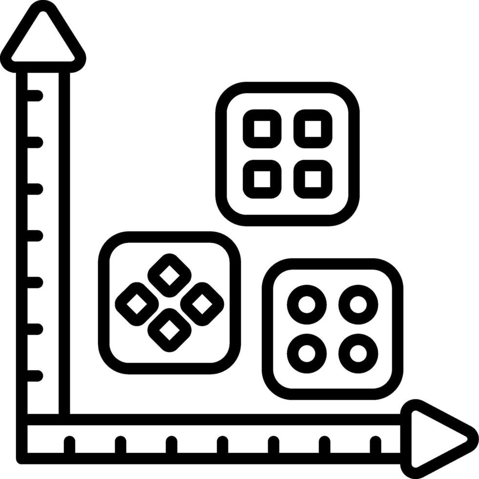 Clustering Custom Line Graphic Illustration vector
