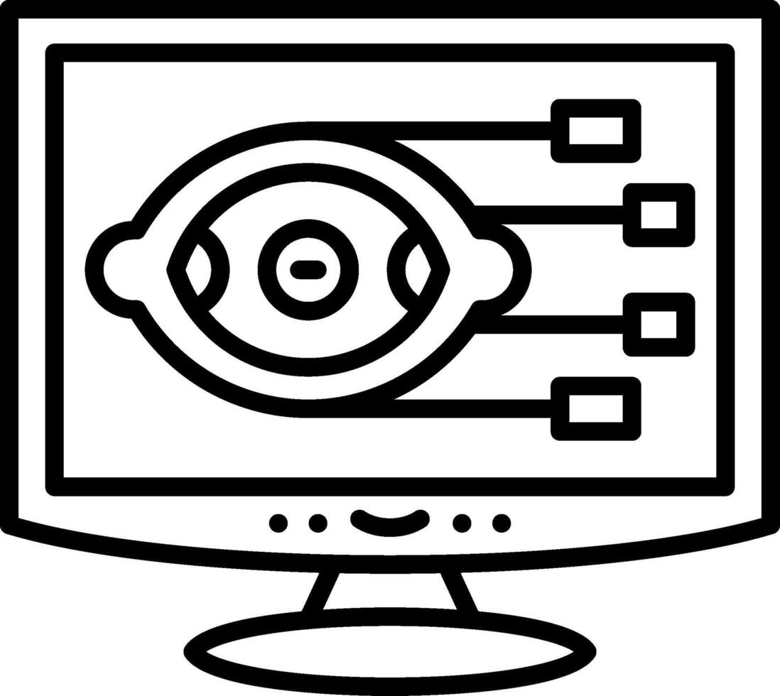 Computer Vision Tech UI Element Layout vector