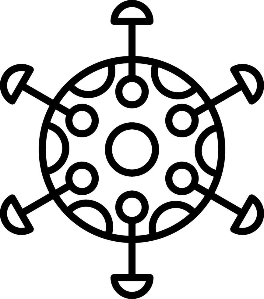 Virus Abstract UI Element Design vector