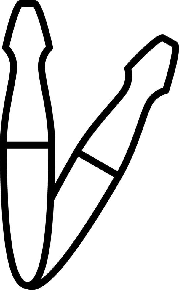 Tweezers Tech UI Element Layout vector