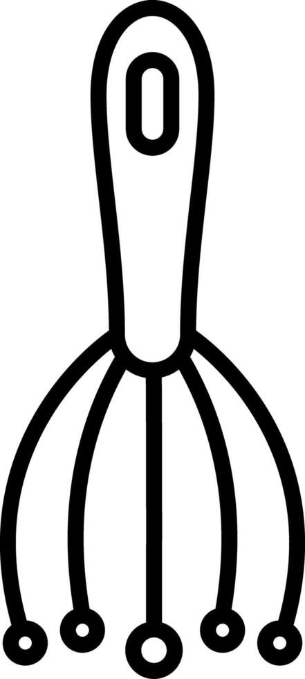 Scalp Massager Utility Design Feature Layout vector