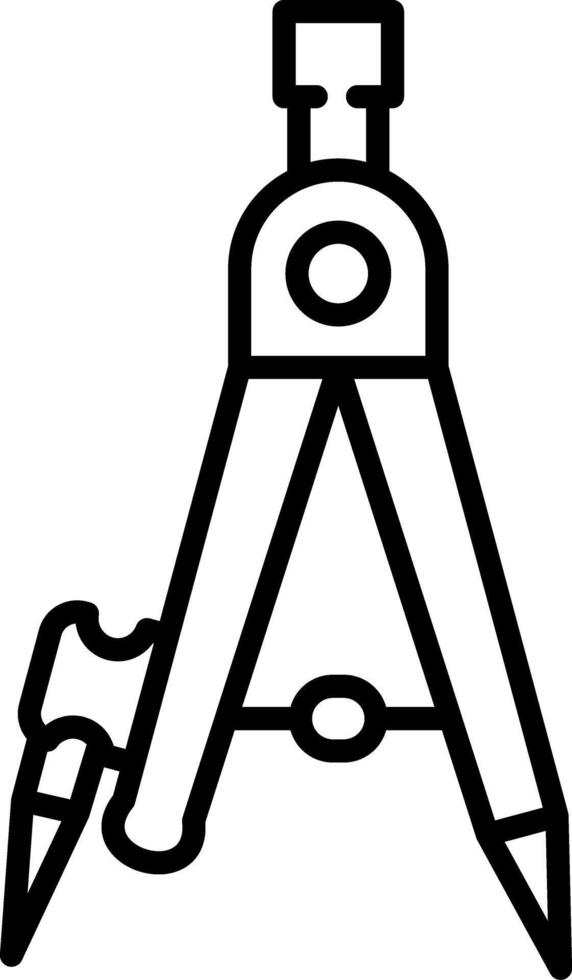 Compass Tool Digital Sketch Form Graphic vector
