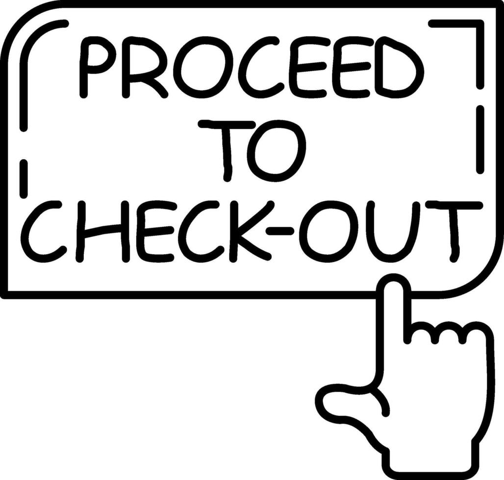 Proceed to Checkout Intuitive UI Feature Layout vector