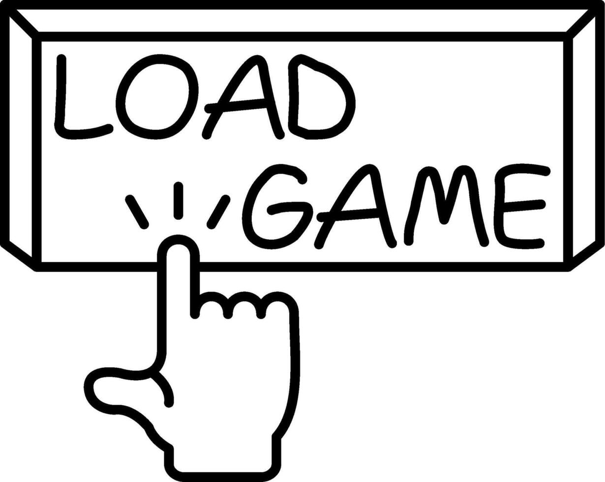 Load Game UI Pack Element Layout vector