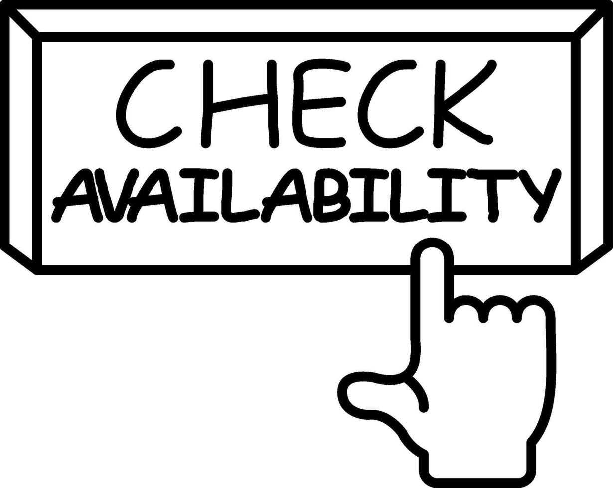 Check Availability Application Graphic Design Asset vector