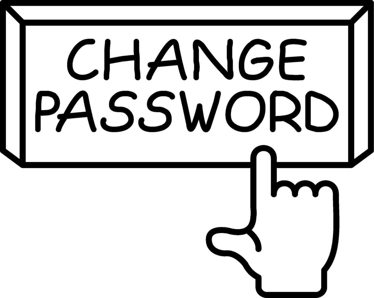 Change Password Versatile Web Graphic Layout vector