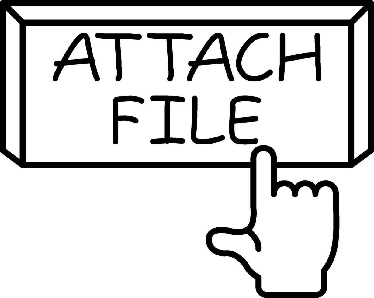 Attach File Design System Mark Element vector