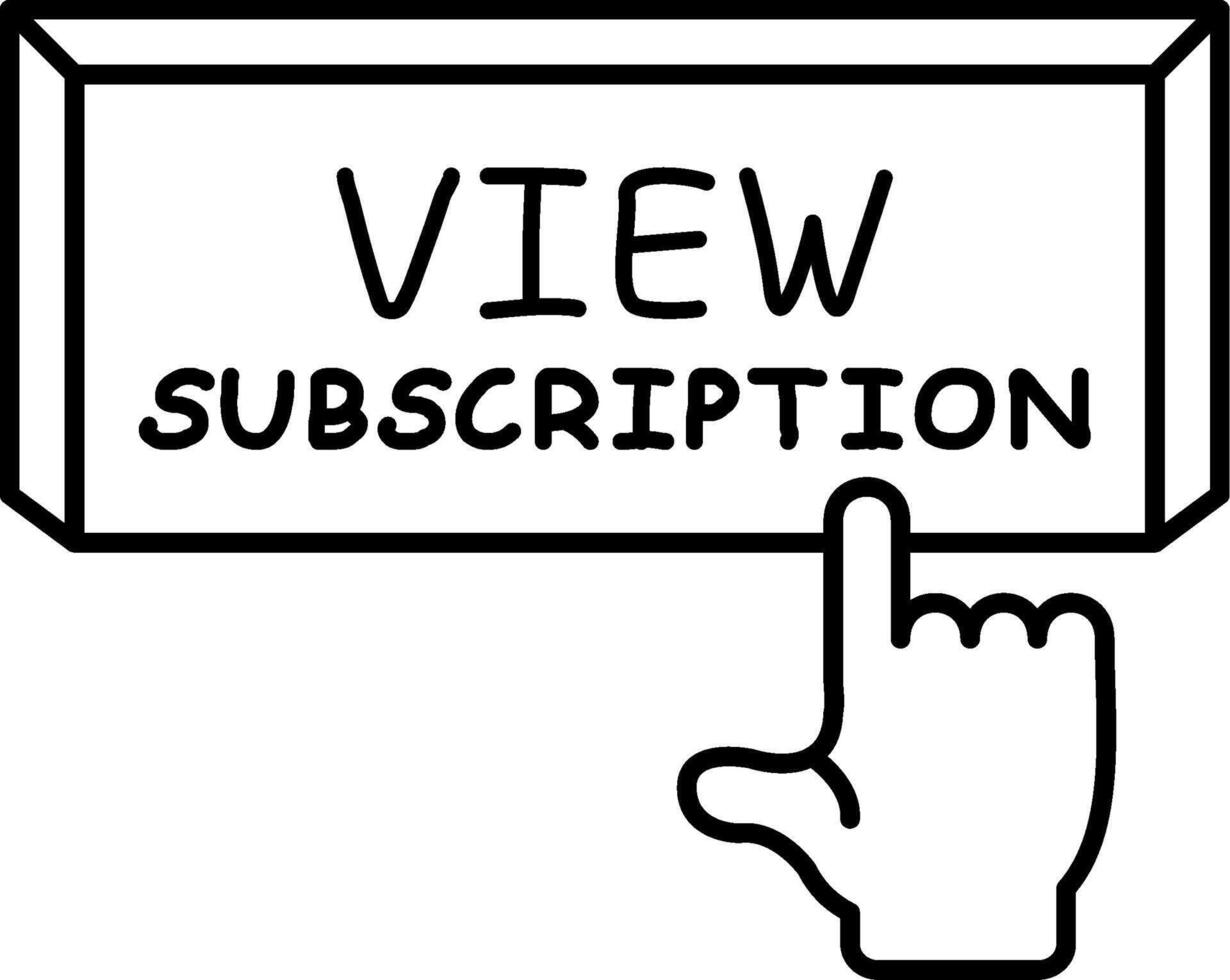 View Subscription Tech UI Element Layout vector