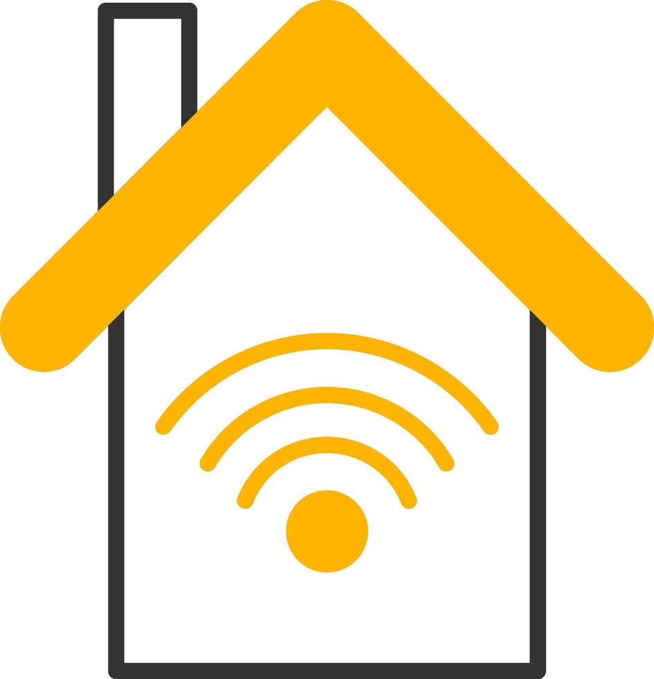 Smart Home Automation Line Two Color vector