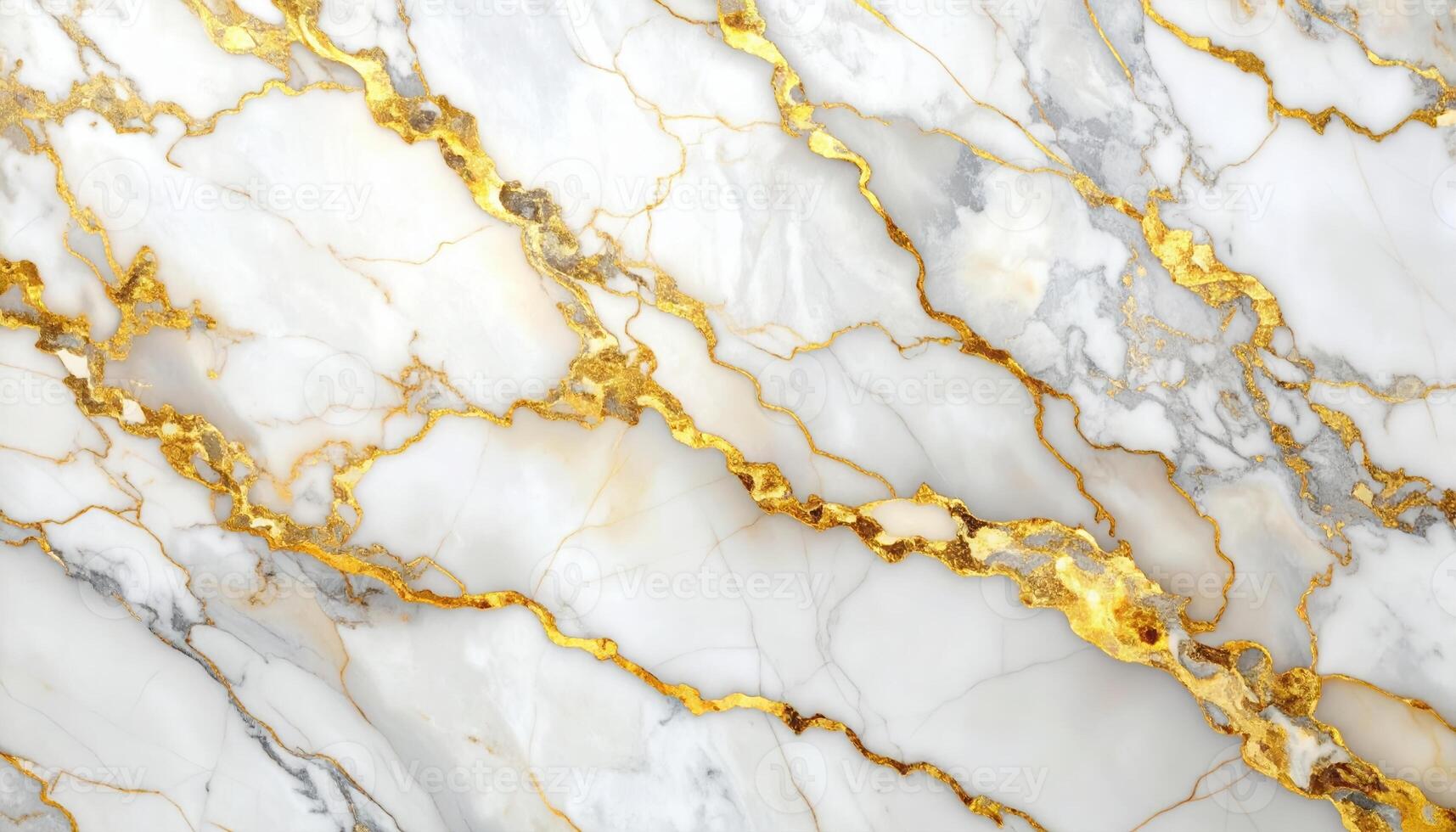 Elegant white marble with intricate gold veining creates a luxurious and sophisticated abstract background, showcasing natural stone patterns and textures. photo