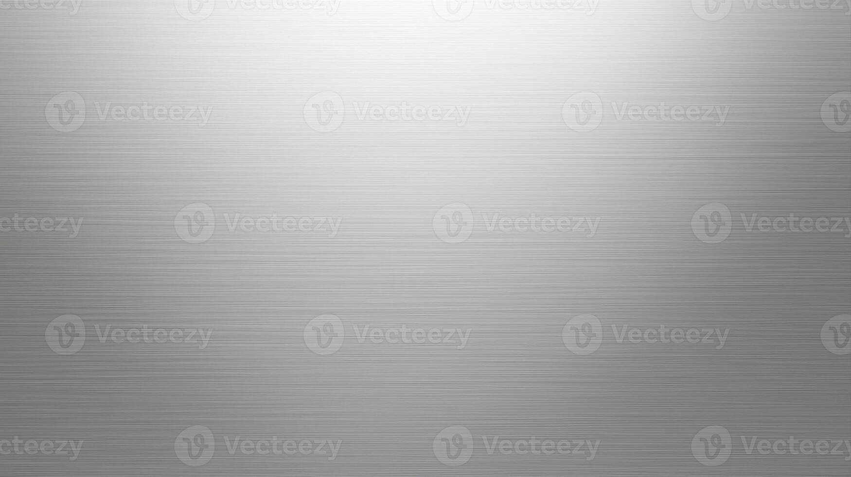 Subtle horizontal brushed metal texture in a gradient from dark gray to light silver with a bright white spot for product display highlighting at the top center. photo