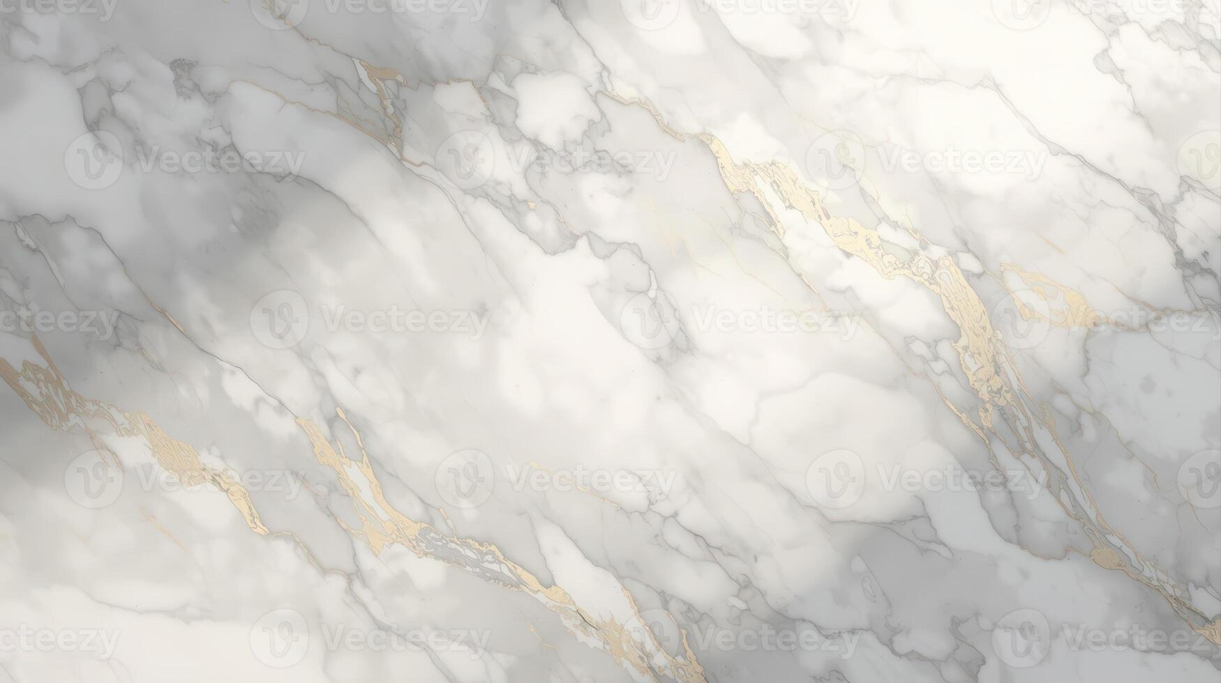 The elegant white marble background showcases intricate veining patterns and subtle gold accents, creating a sophisticated and luxurious texture for design applications. photo