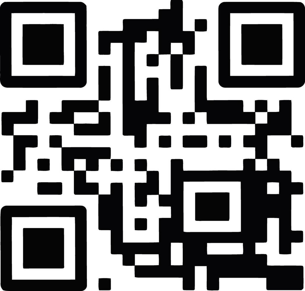 Qr code for digital information, isolated on white background illustration vector