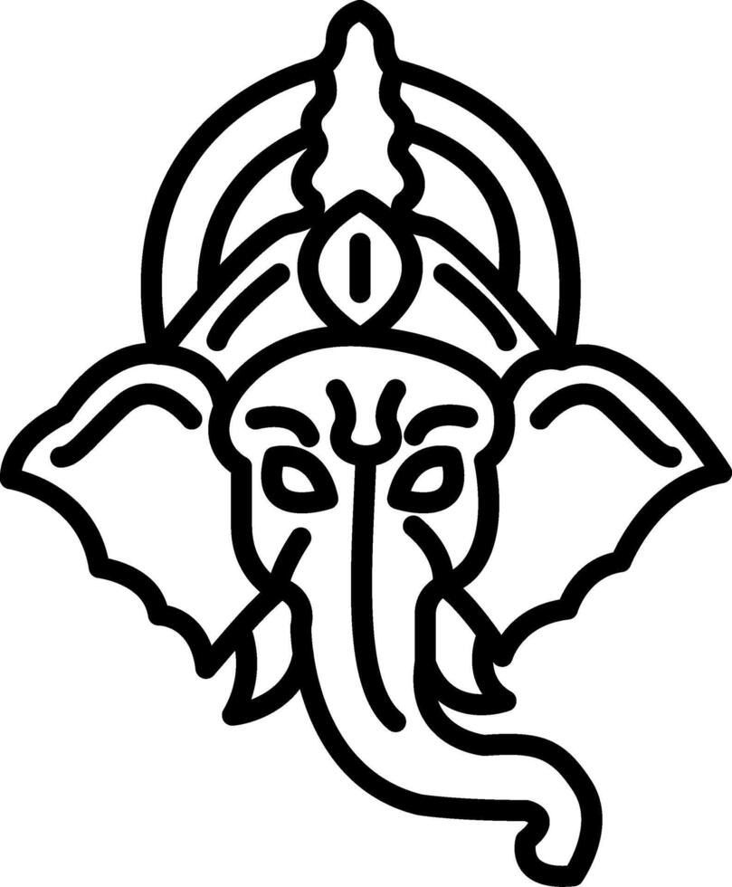 Ganesha Mobile UI Mark Design vector