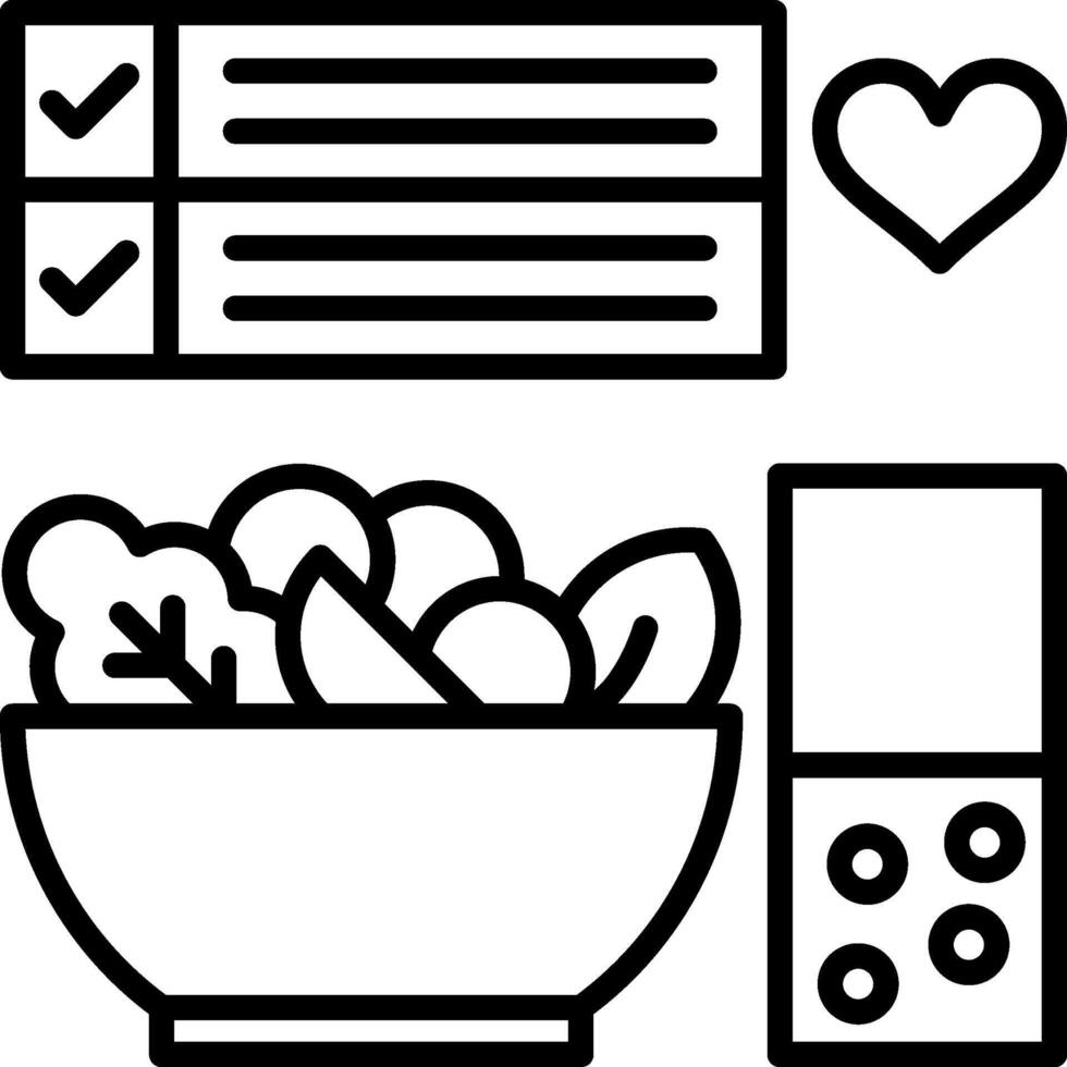 Meal Concise Visual Representation Asset vector